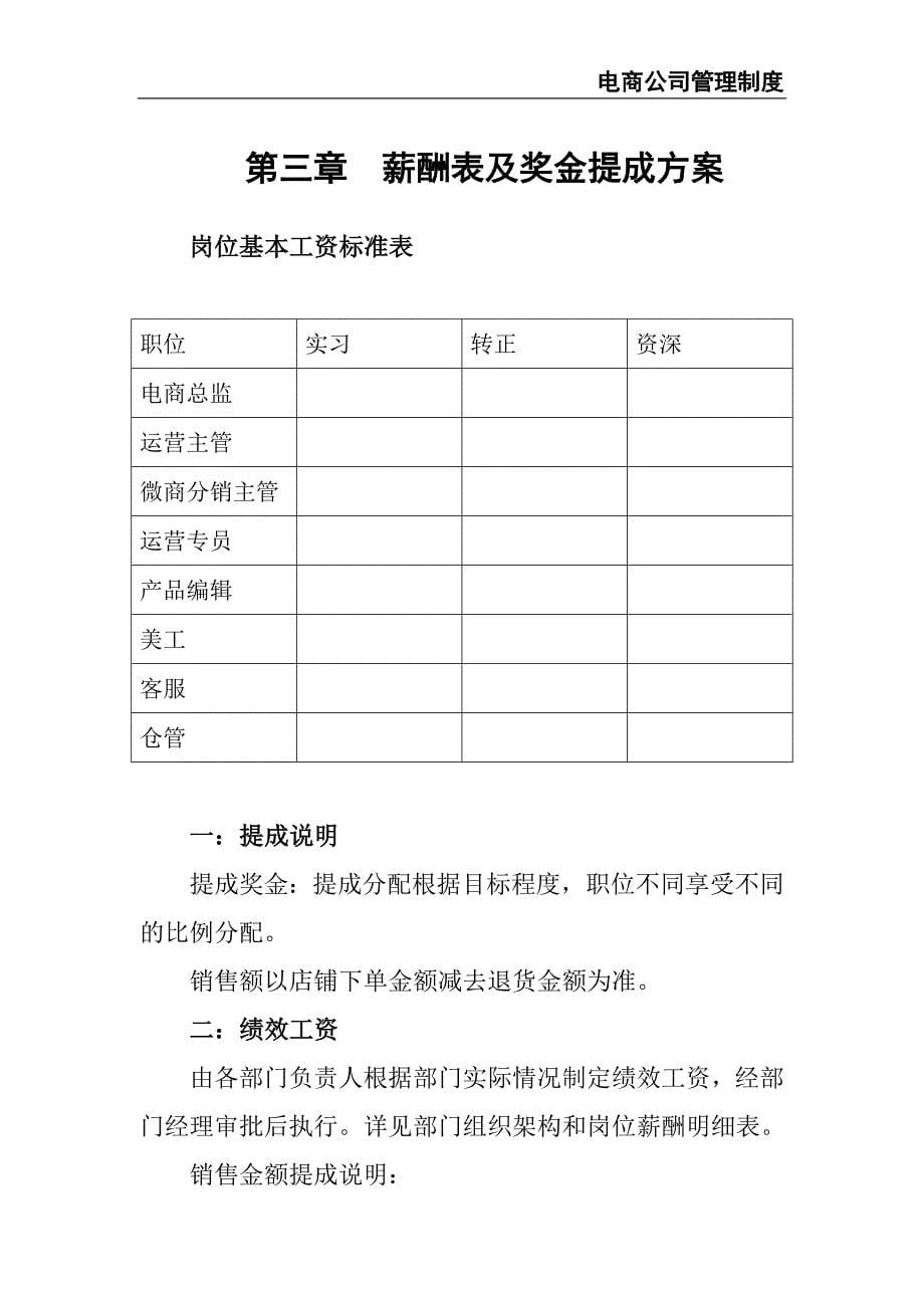 2-电商部门管理制度（天选打工人）.docx_第5页