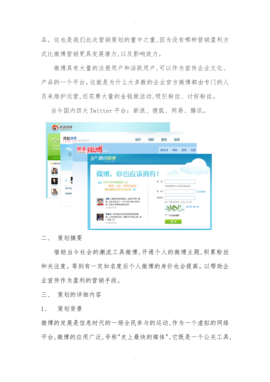 企业微博营销项目策划书_第3页