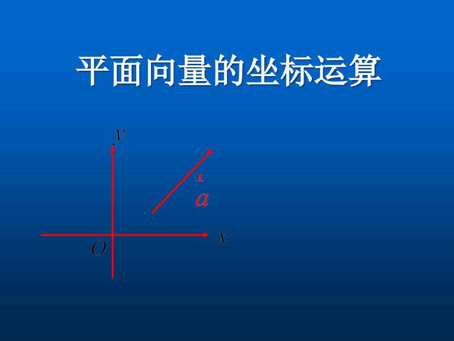 平平面向量的坐标运算_第1页