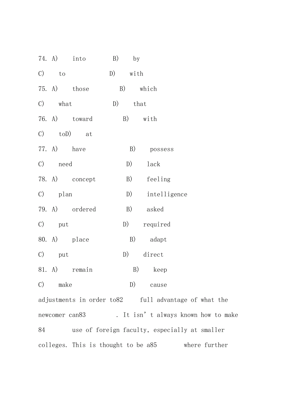 2022年12月23日英语四级预测卷(二)7.docx_第3页