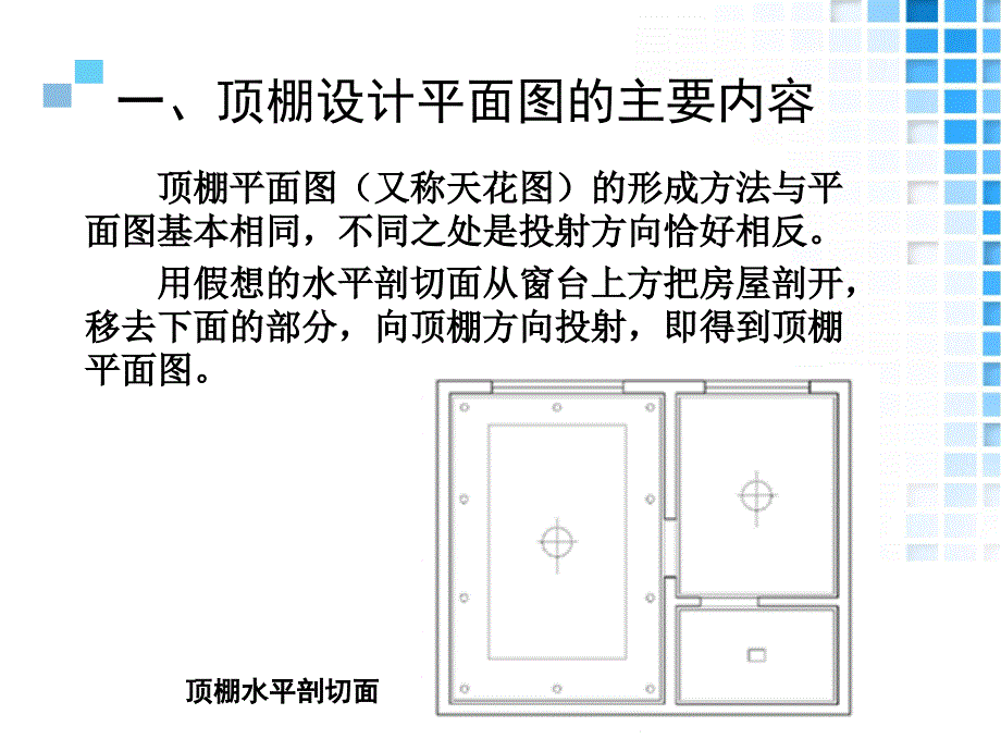 31.情境四家居空间施工图设计项目4顶棚设计平面图_第3页