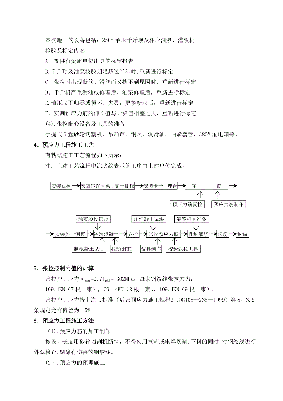 有粘结预应力工程施工方案【模板范本】_第4页