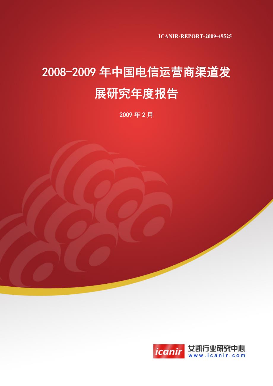 年中国电信运营商渠道发展研究年度报告_第1页