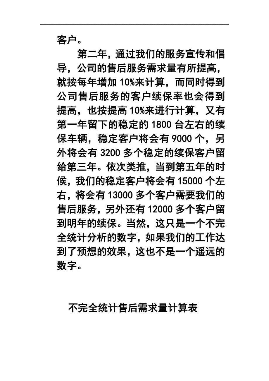 保险公司理赔以及售后服务计划书_第5页