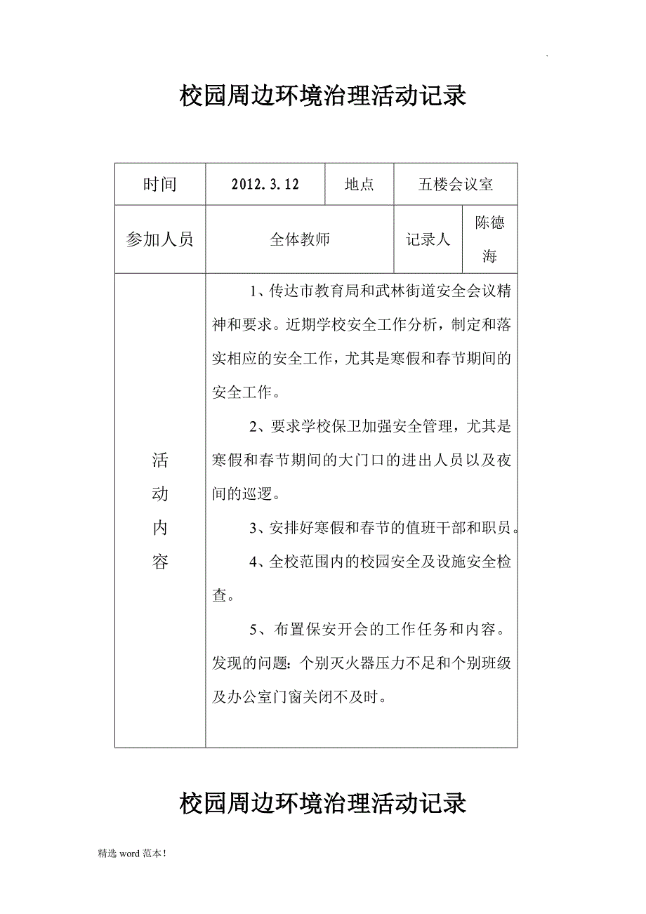 校园周边环境会议记录.doc_第1页