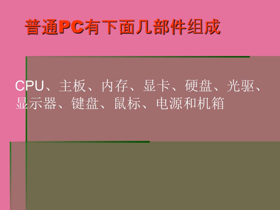 电脑组装与维修教程ppt课件_第3页