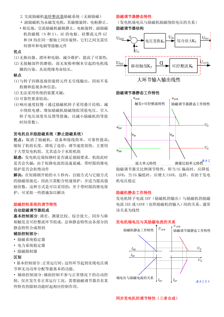 电力系统自动装置-知识点整理(共10页)_第4页