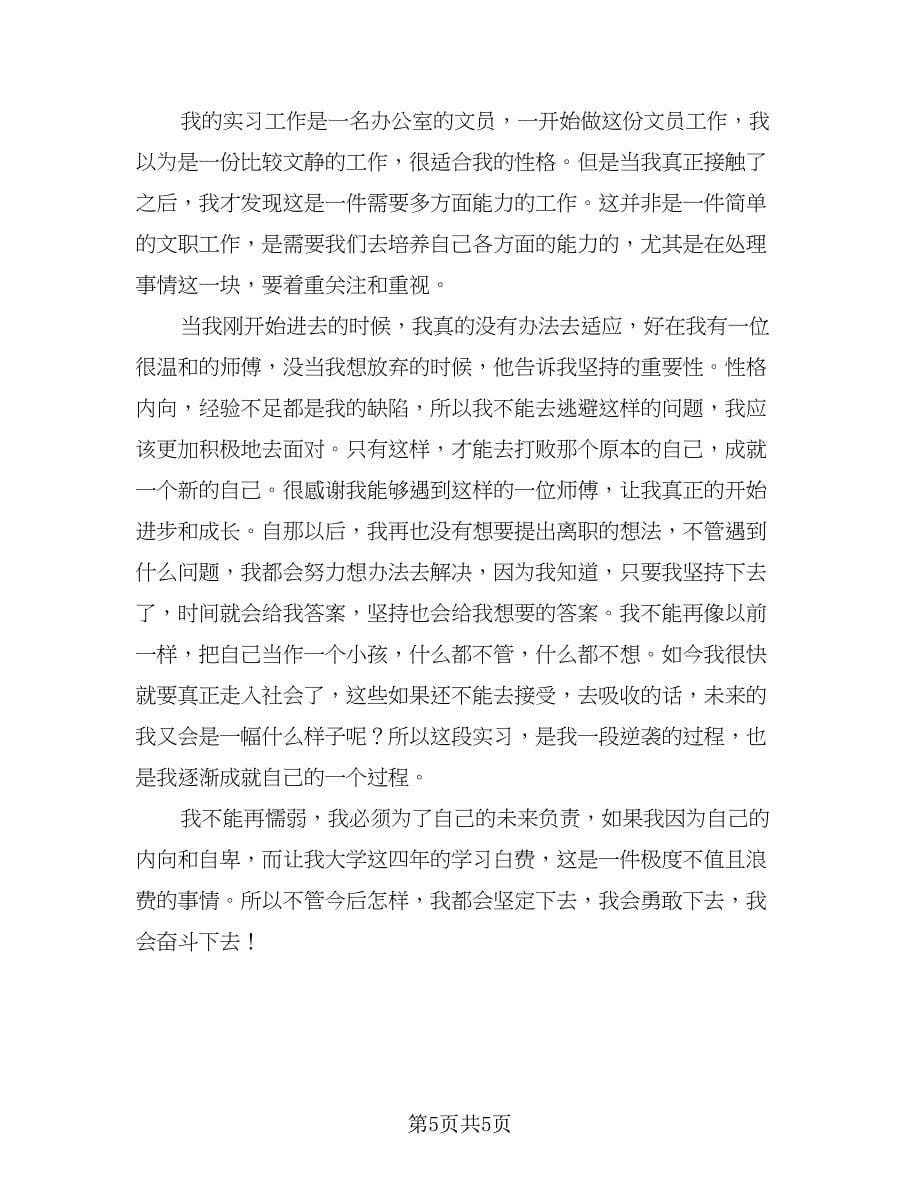 大学生毕业实习工作情况总结模板（三篇）.doc_第5页