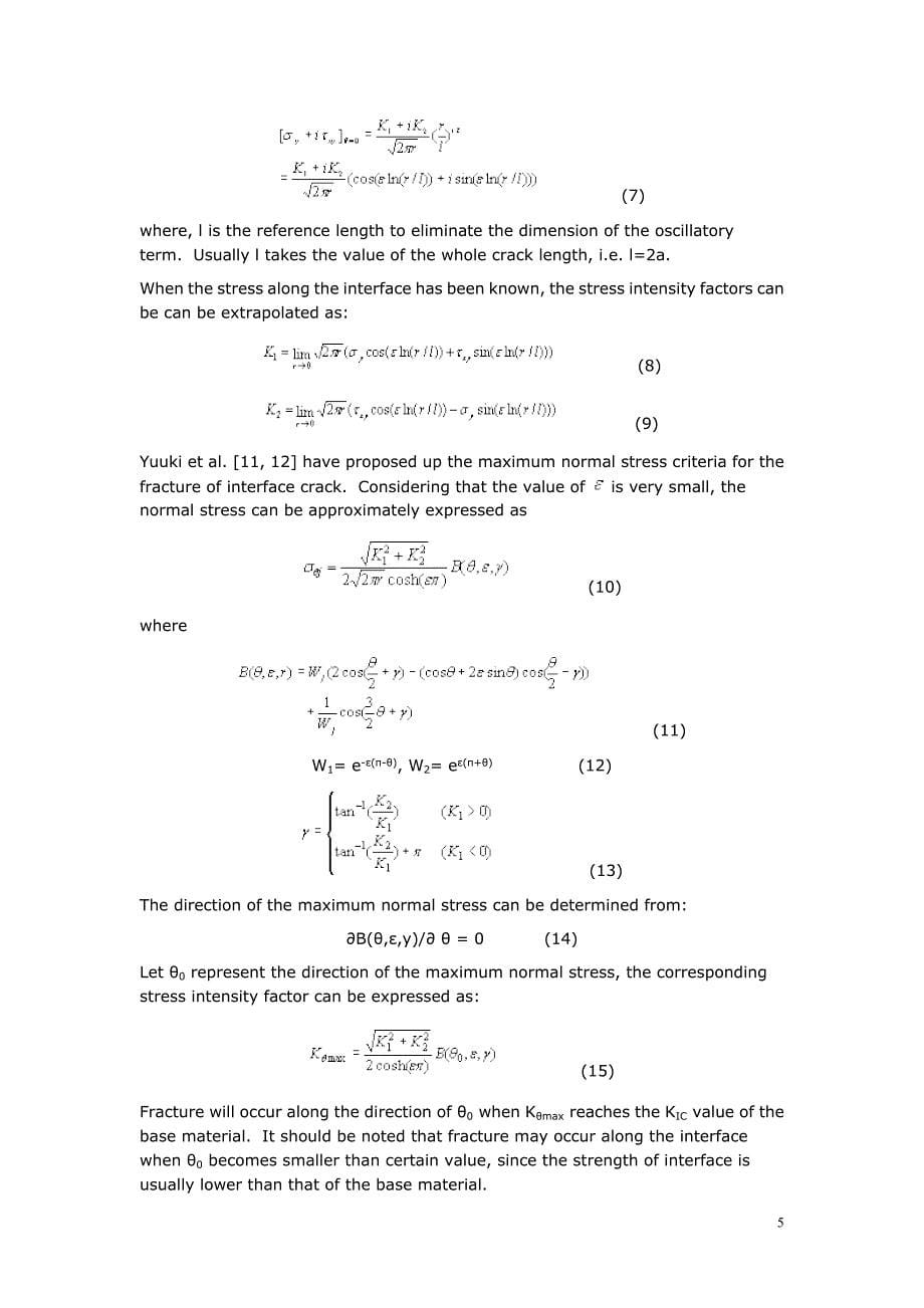 外文翻译--Si3N4S45C的断裂韧性界面裂纹.doc_第5页
