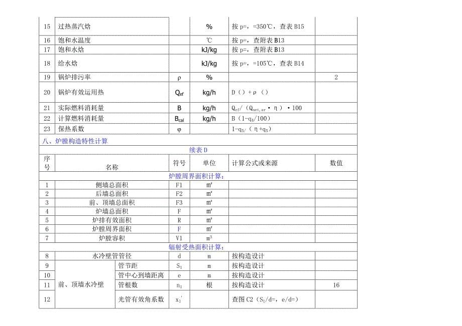 生物质锅炉热力计算书_第5页