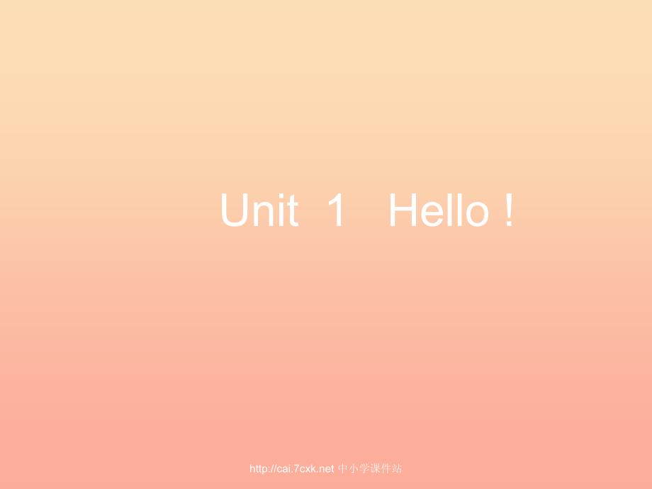 三年级英语上册Unit1Hello课件1陕旅版_第1页