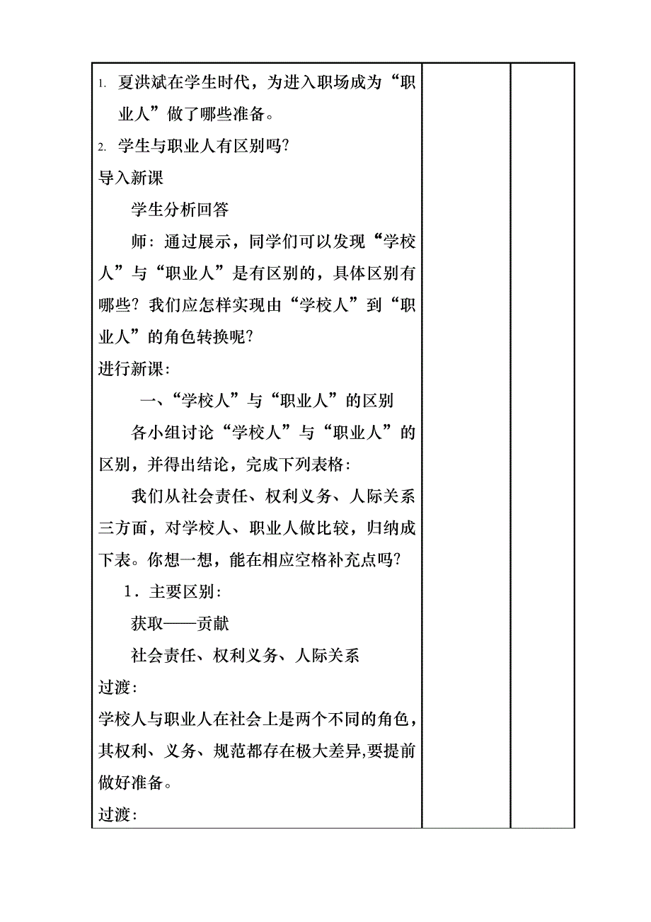 中职职业生涯规划第四课做好就业准备教案_第2页