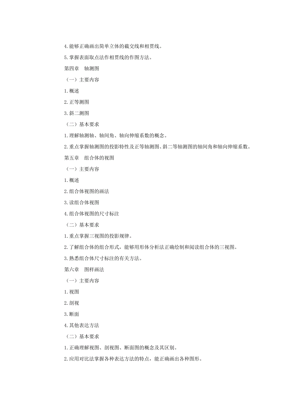 7交2013级制药专业工程制图教学大纲_第3页