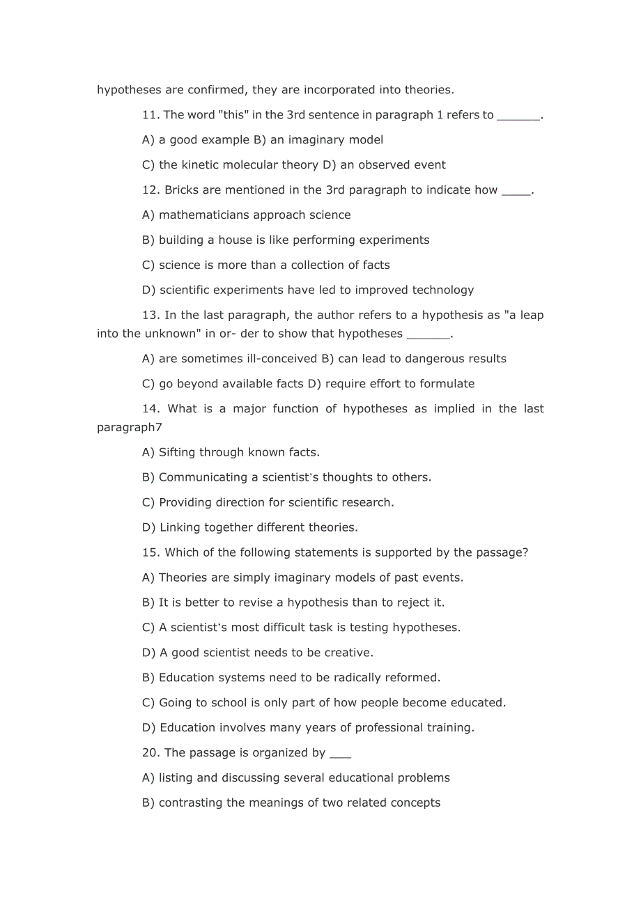 考博英语阅读理解若干篇篇章与问题.doc_第4页