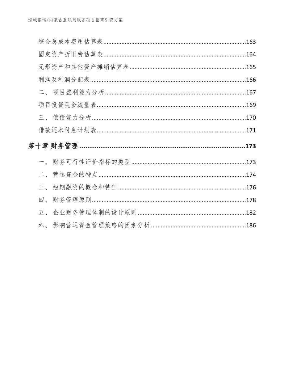 内蒙古互联网服务项目招商引资方案范文参考_第5页