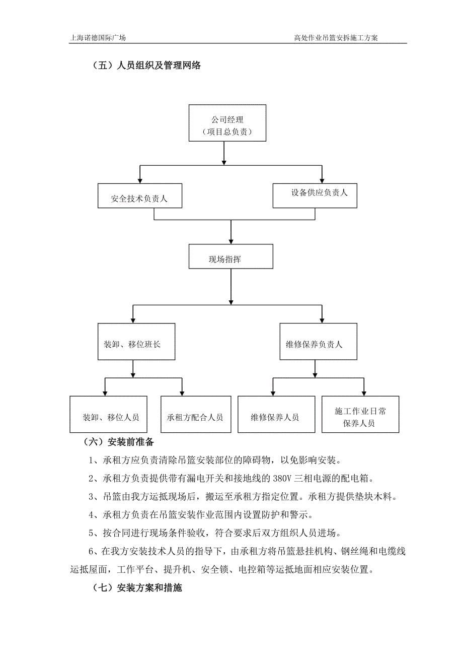 630电动吊篮安装拆除对施工方案_第5页