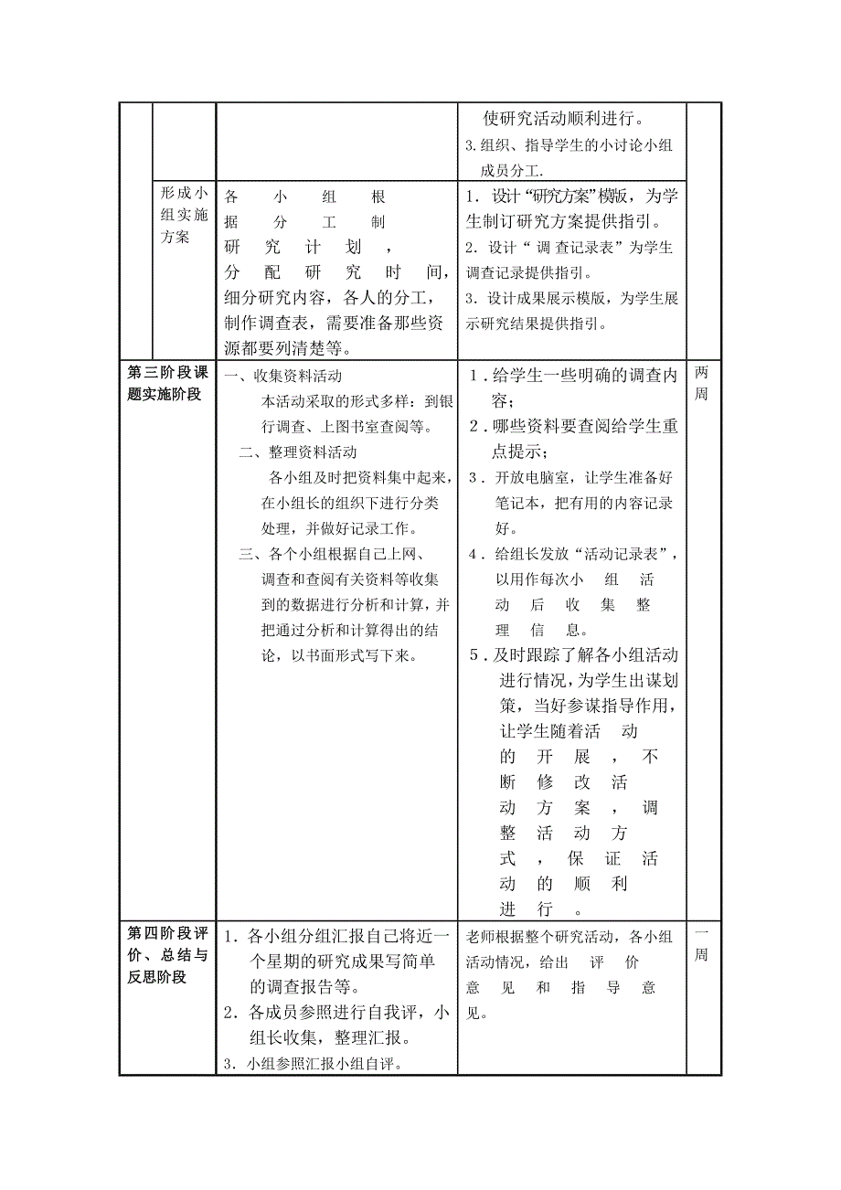 刘玲+研究性学习设计方案模板1_第3页