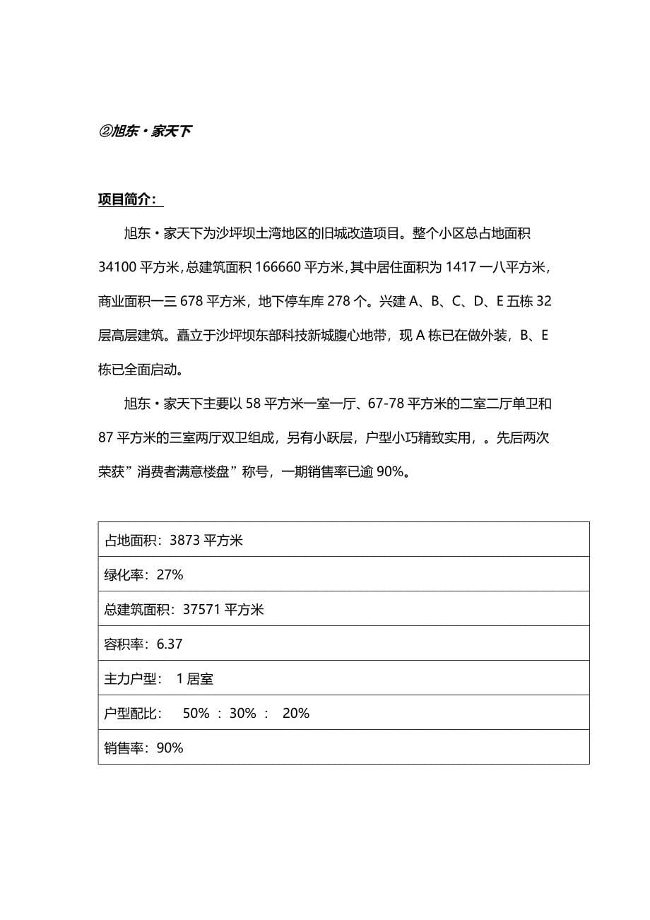 重庆小户型市场调查报告范本_第5页