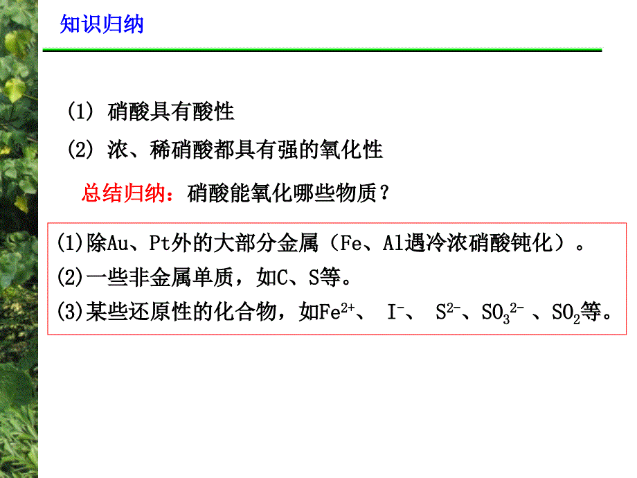 高三化学第一轮复习：硝酸的性质_第4页