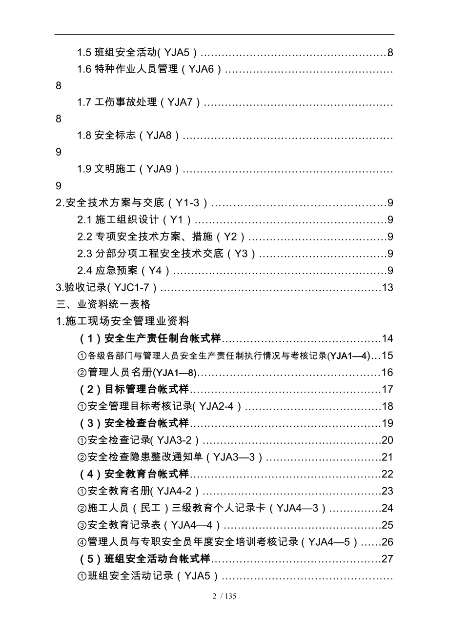 云南省安全资料台账全套_第3页