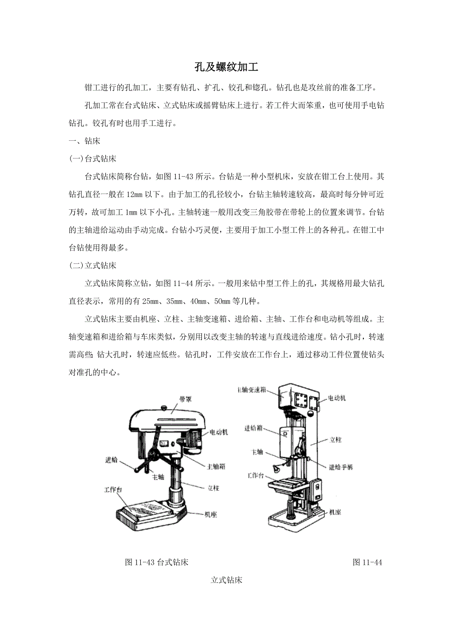 孔及螺纹加工.doc_第1页