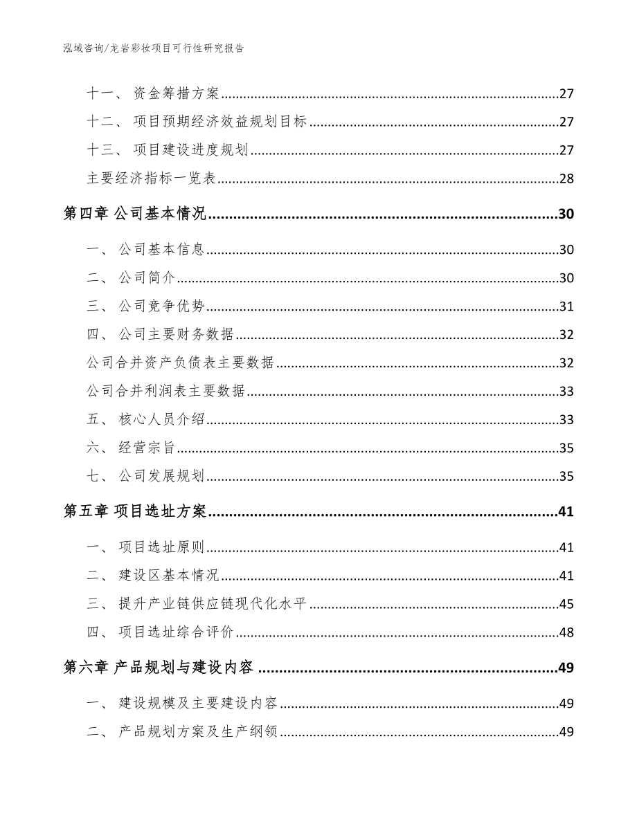 龙岩彩妆项目可行性研究报告模板范本_第2页