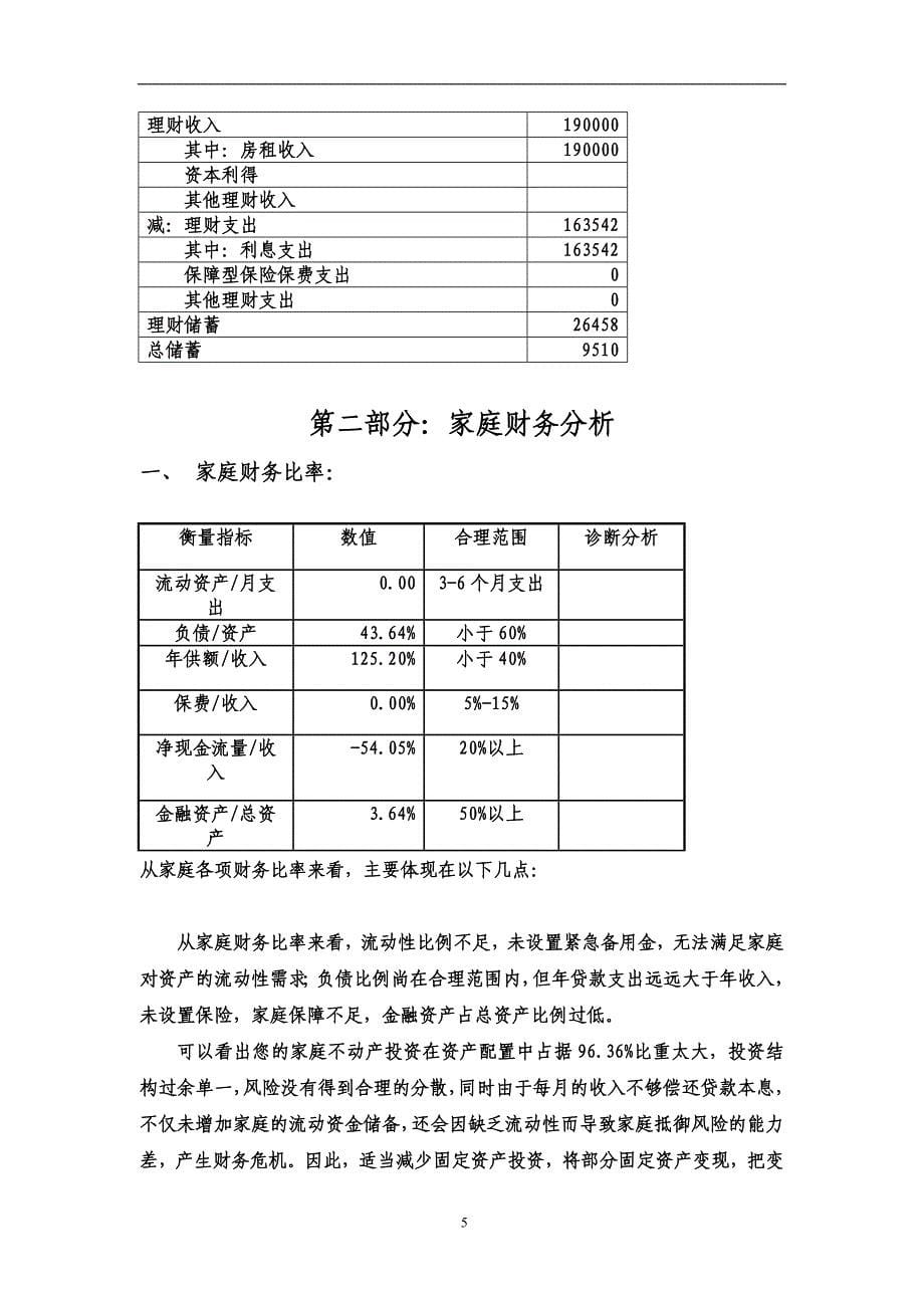 高先生家庭理财规划报告书.doc_第5页