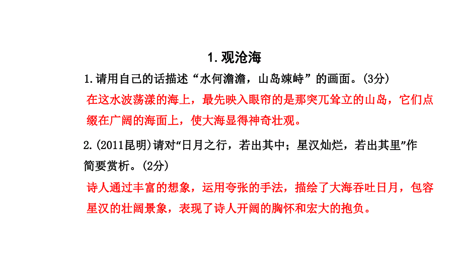 中考语文专题一--古诗词曲鉴赏课件_第3页