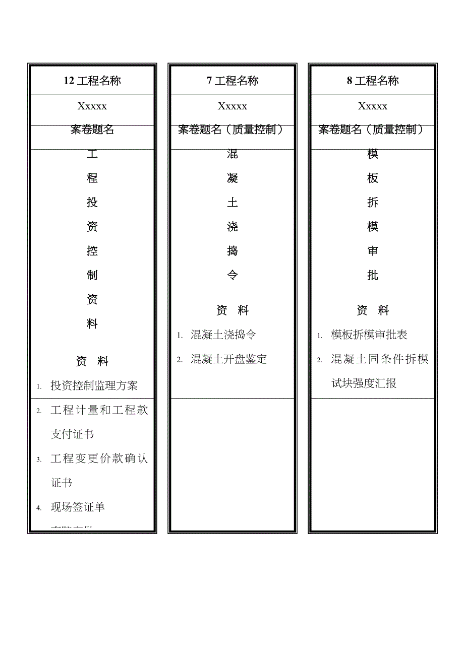 监理档案盒标签模版_第4页