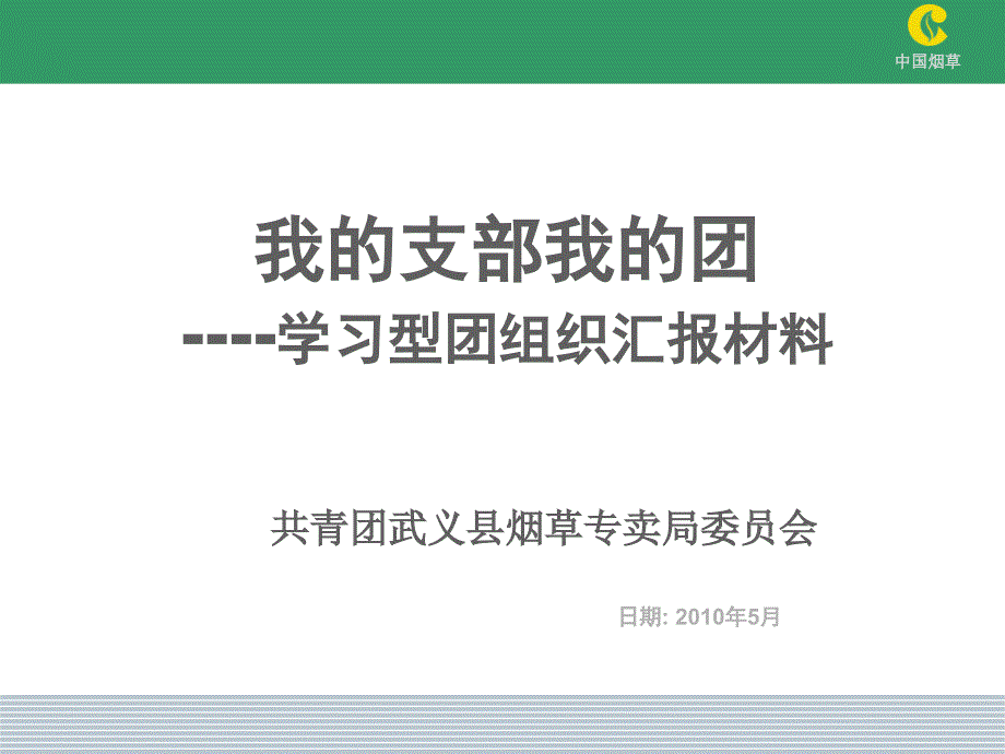 我的支部我的团学习型团组织汇报材料_第1页