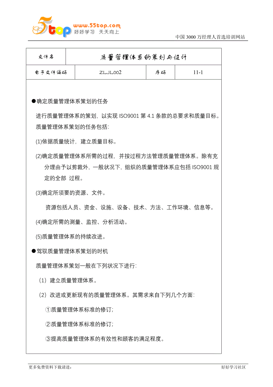 质量管理体系的策划与设计_第1页