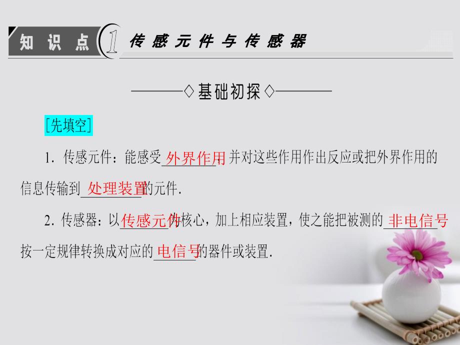 高中物理第4章电磁波与电信息技术4传感器及其应用课件教科版选修_第3页