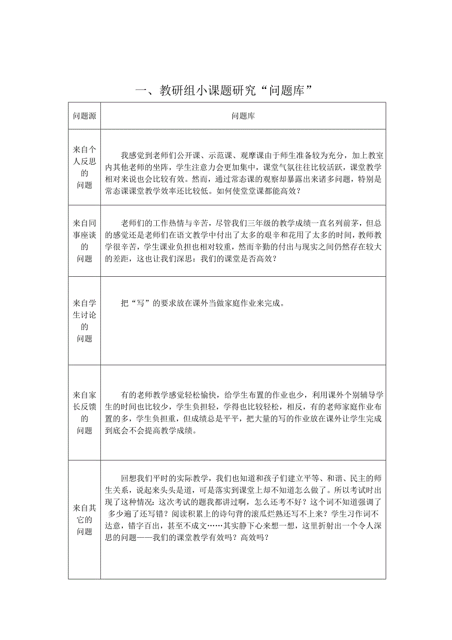 三年级语文教研组小课题研究手册_第3页