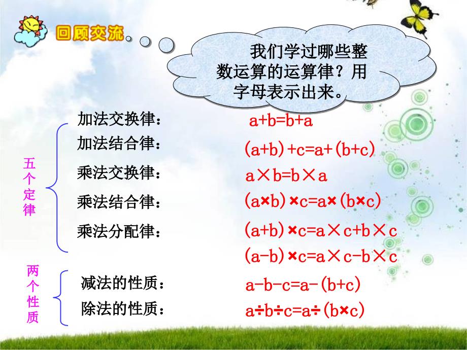 苏教版苏教版四年级下册《运算律》复习-ppt课件_第4页