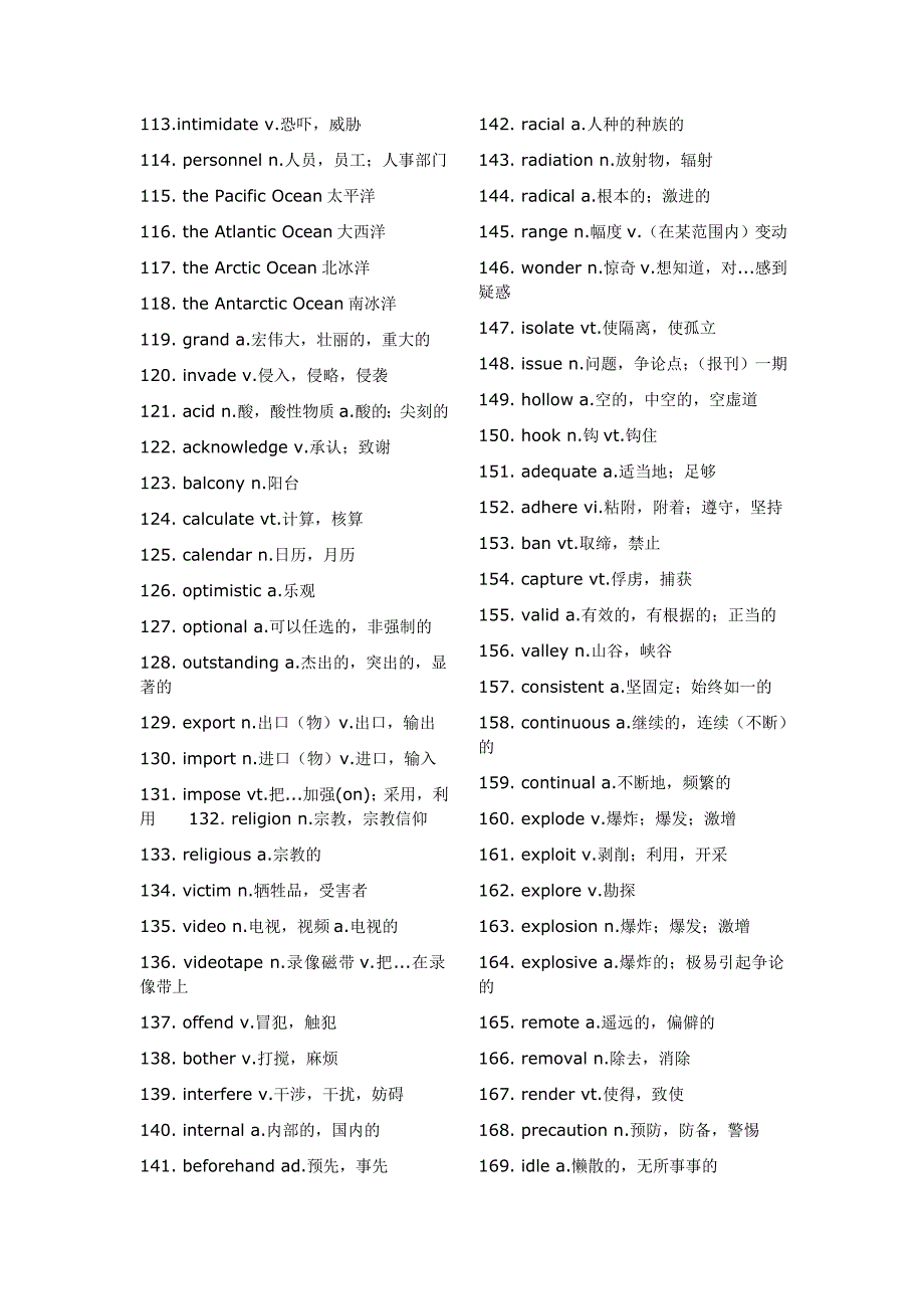 2015英语四级高频词汇_第3页