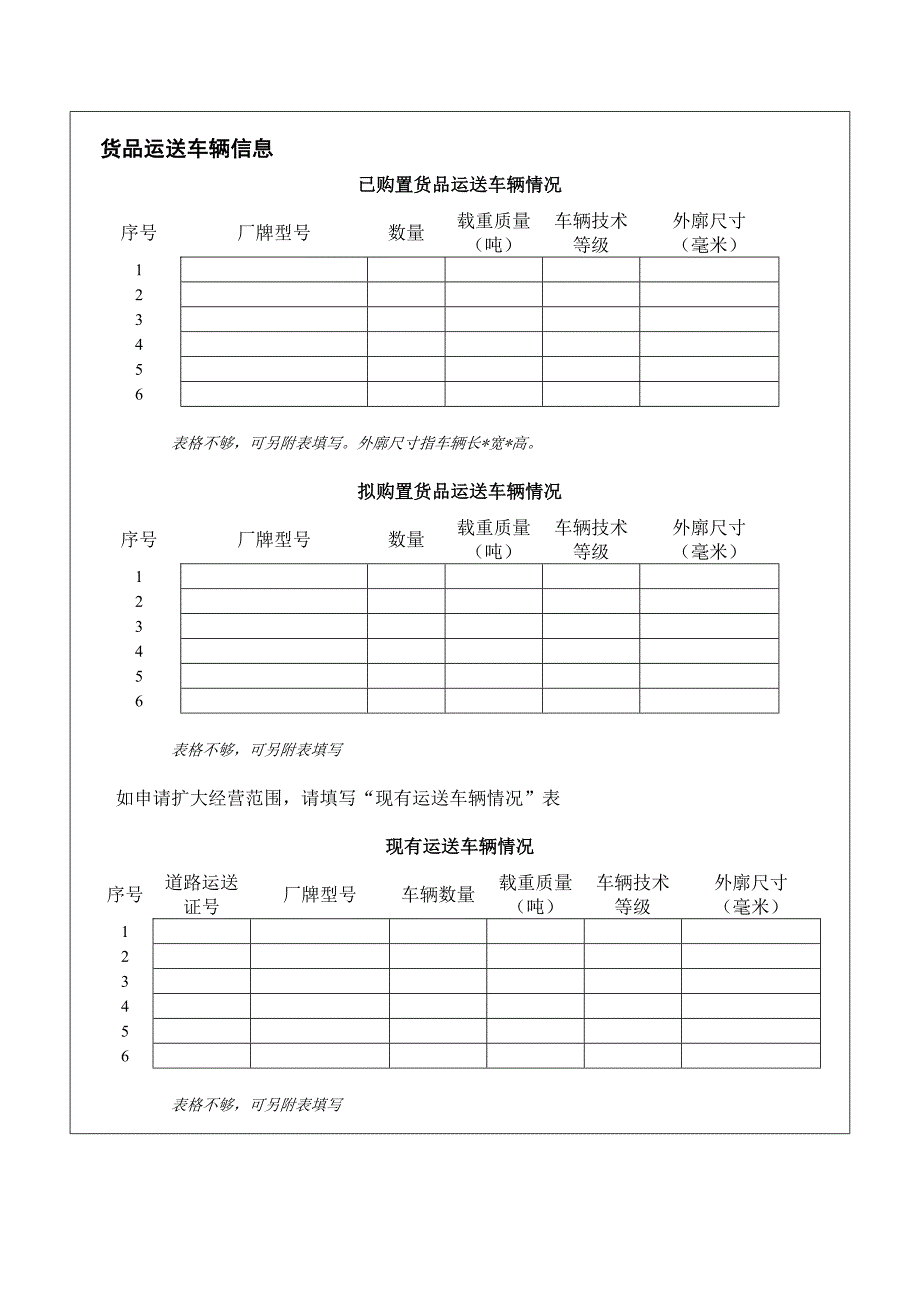 道路货物运输经营申请表.doc_第3页