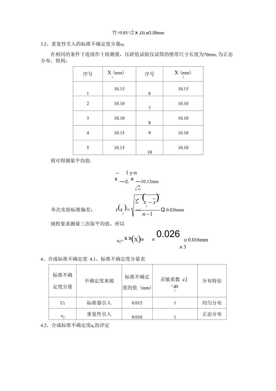 压碎值试验仪不确定度报告_第5页