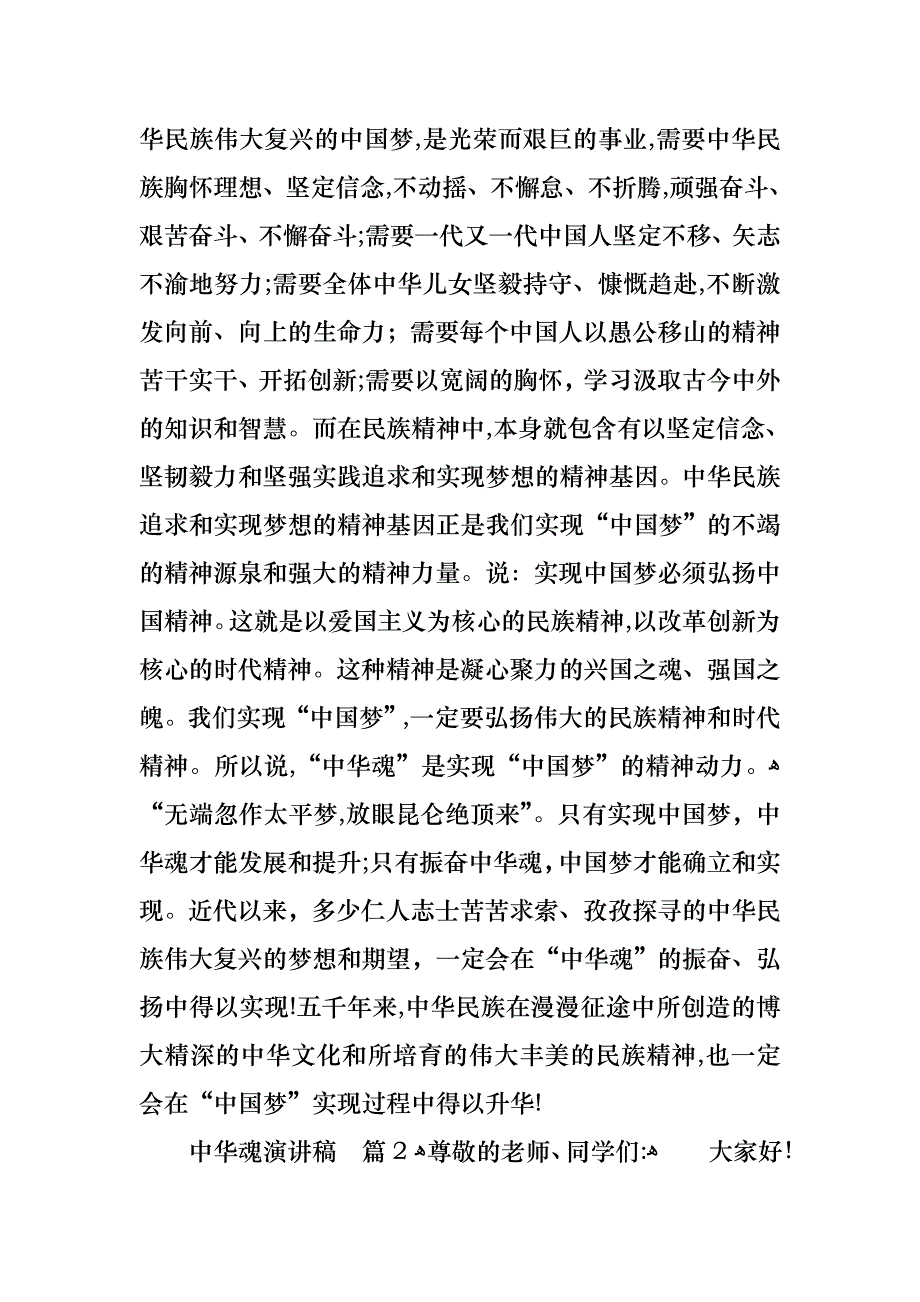 中华魂演讲稿范文汇编7篇_第3页