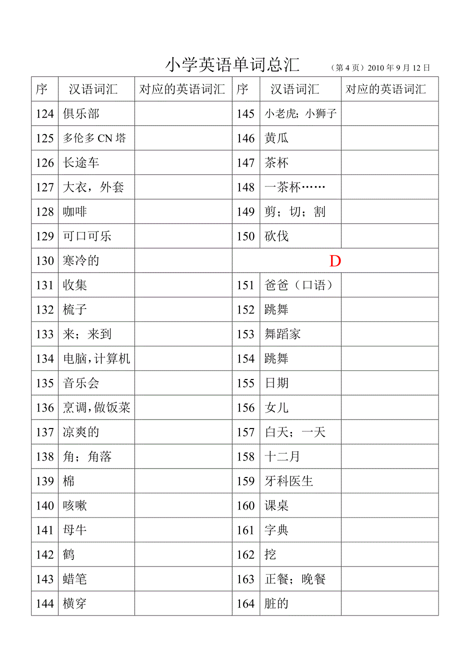 小学英语单词总汇(完全连续板1--20).doc_第4页