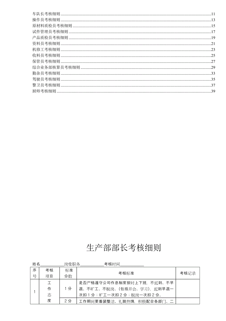 商砼公司员工绩效考核细则_第2页