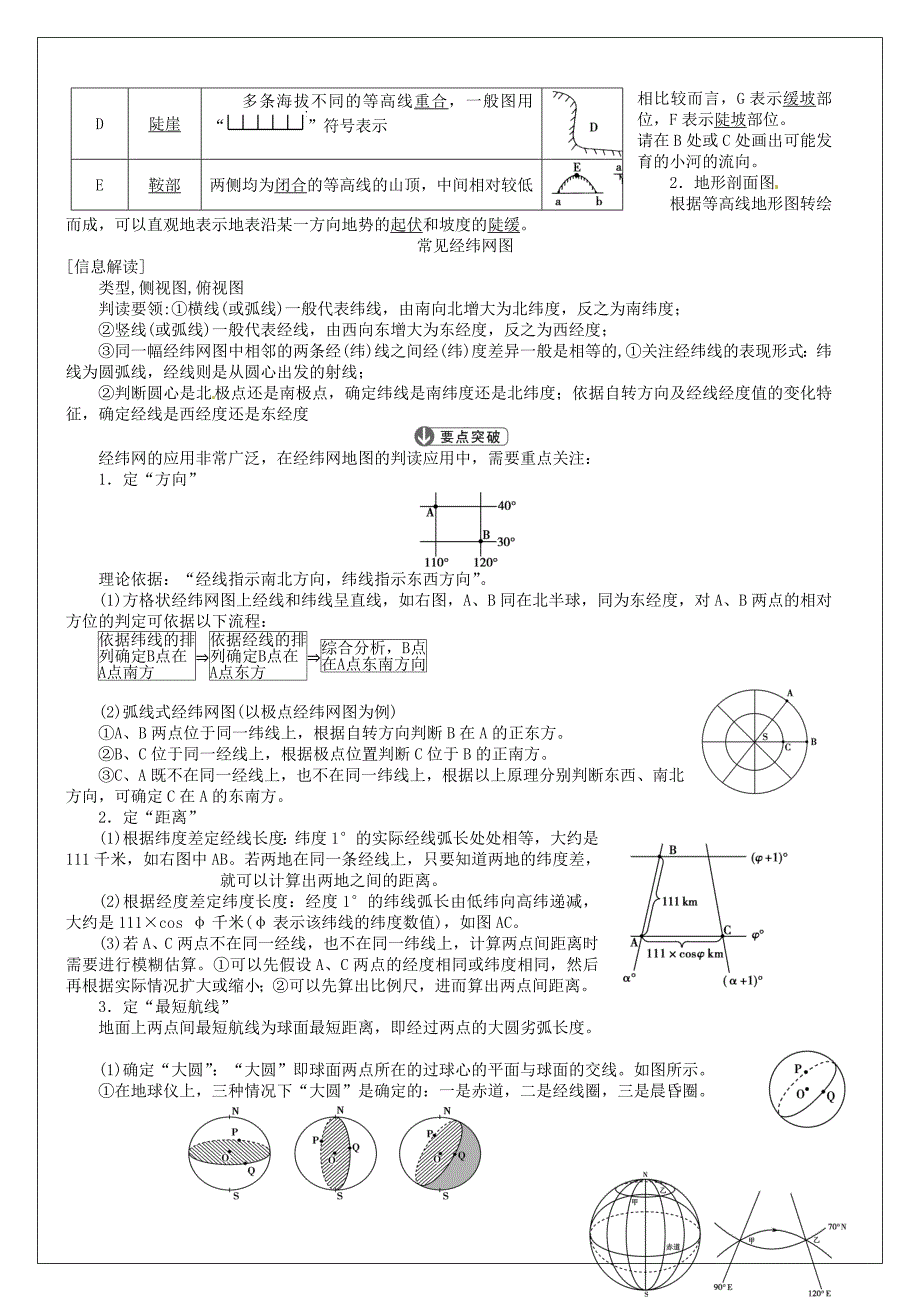 【最新】河南省确山县第二高级中学高考地理一轮复习 第1章 第1节地球与地图教学案 新人教版必修1_第3页