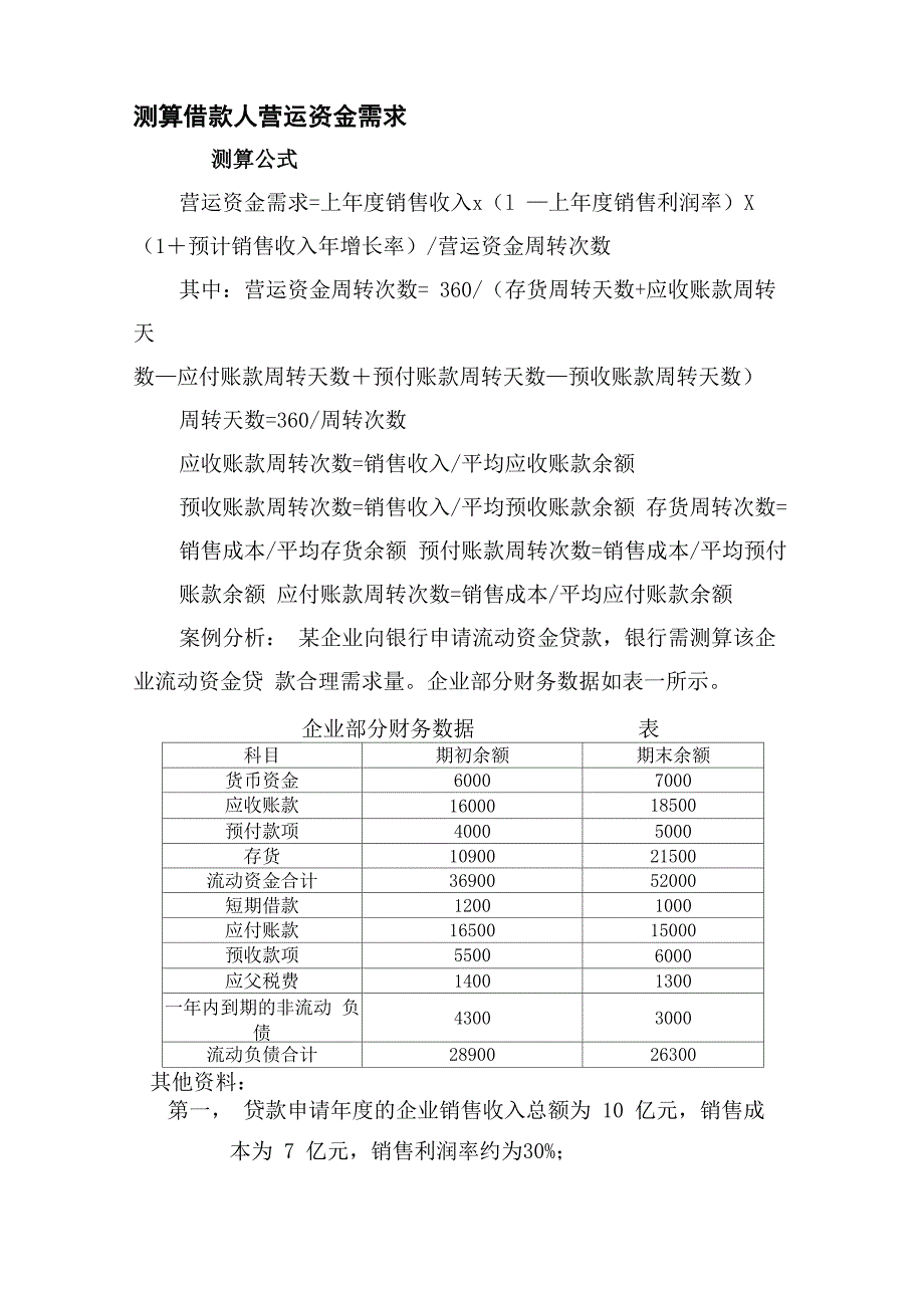 借款人营运资金需求量测算_第1页