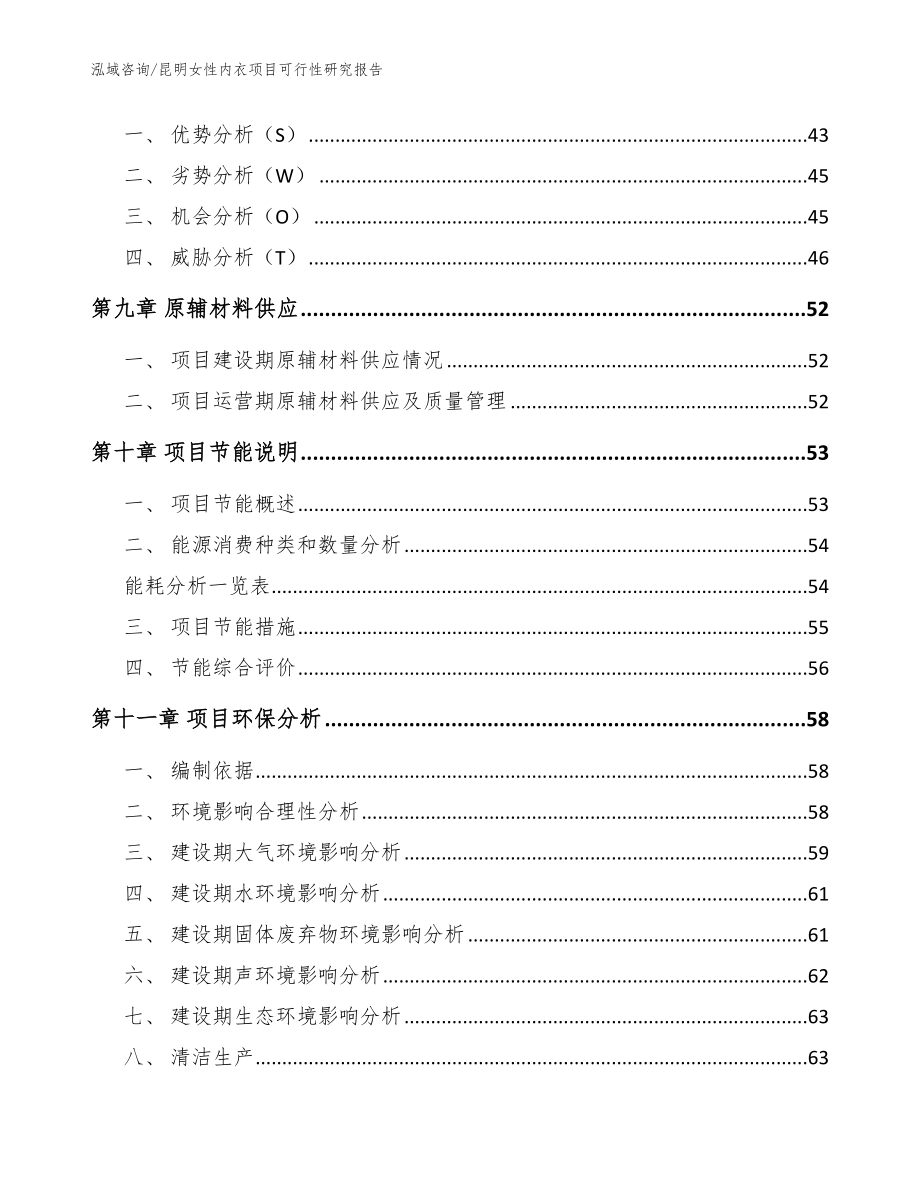 昆明女性内衣项目可行性研究报告_模板范文_第3页