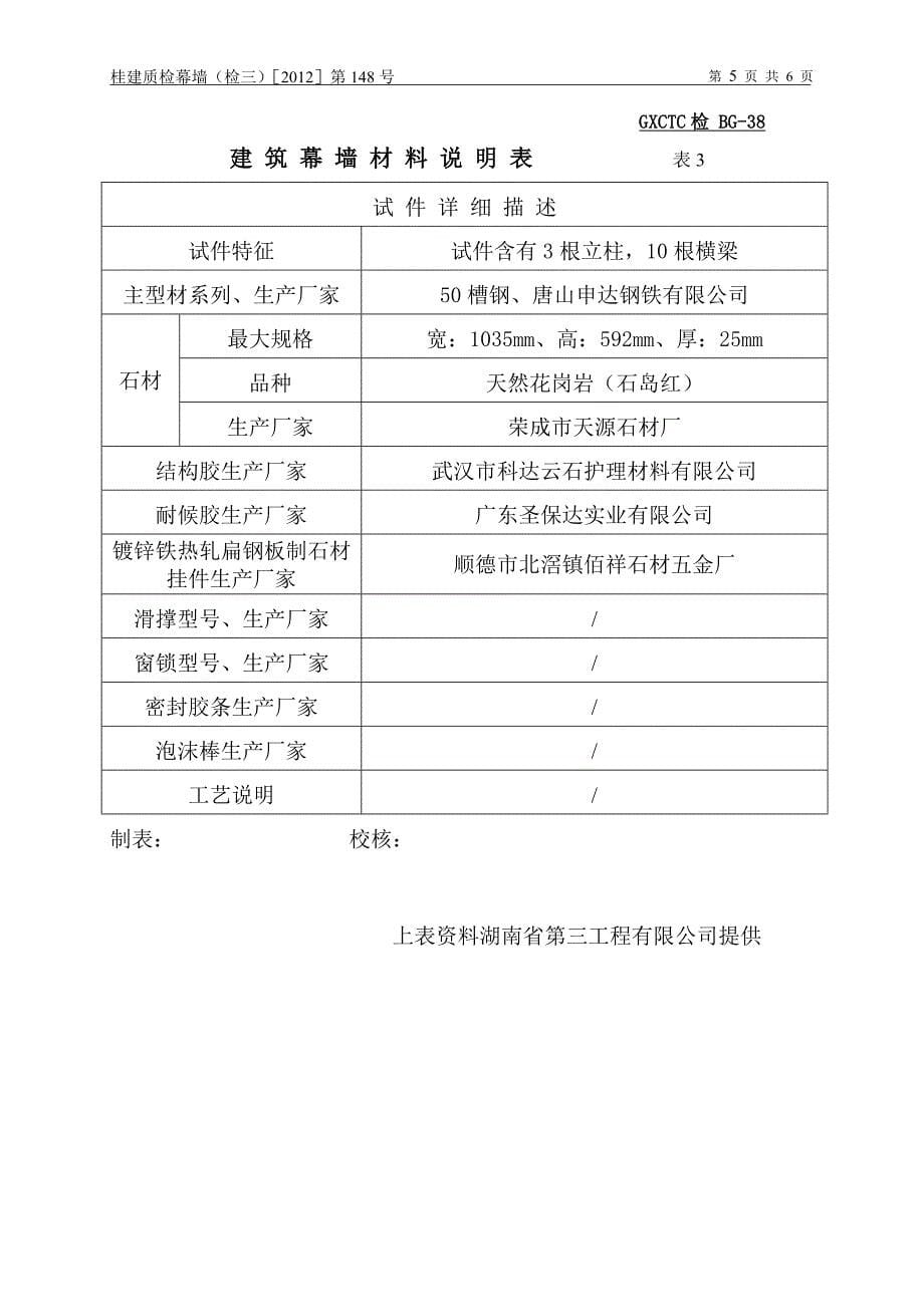 5113995651建筑幕墙检测报告.doc_第5页