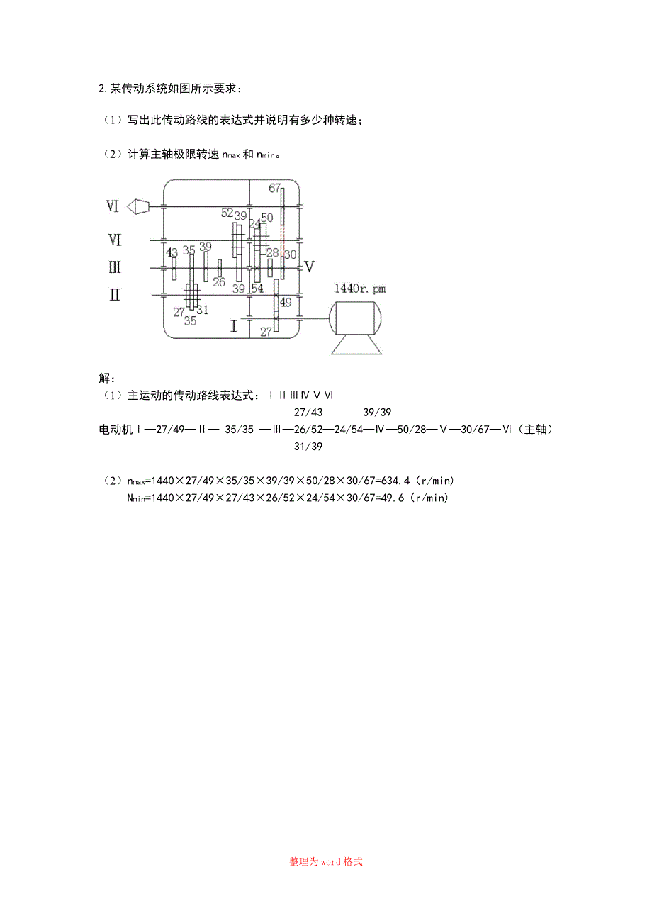 机械原理计算题Word版_第2页