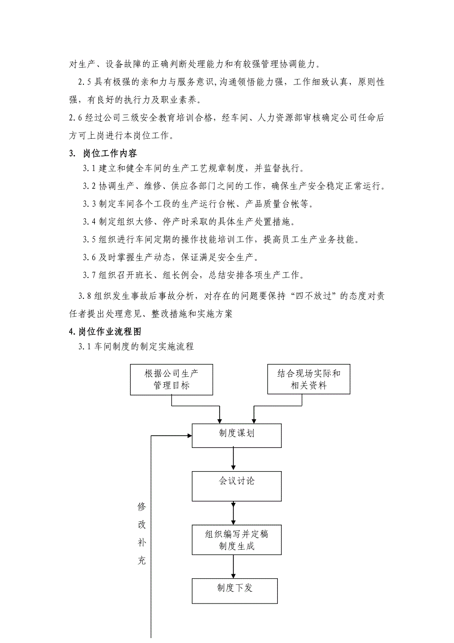 车间生产副主任岗位说明书_第2页