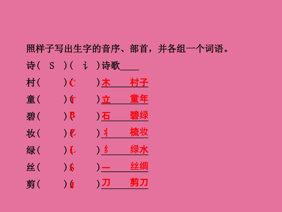 二年级下册语文1.古诗二首村居咏柳人教部编版ppt课件_第5页