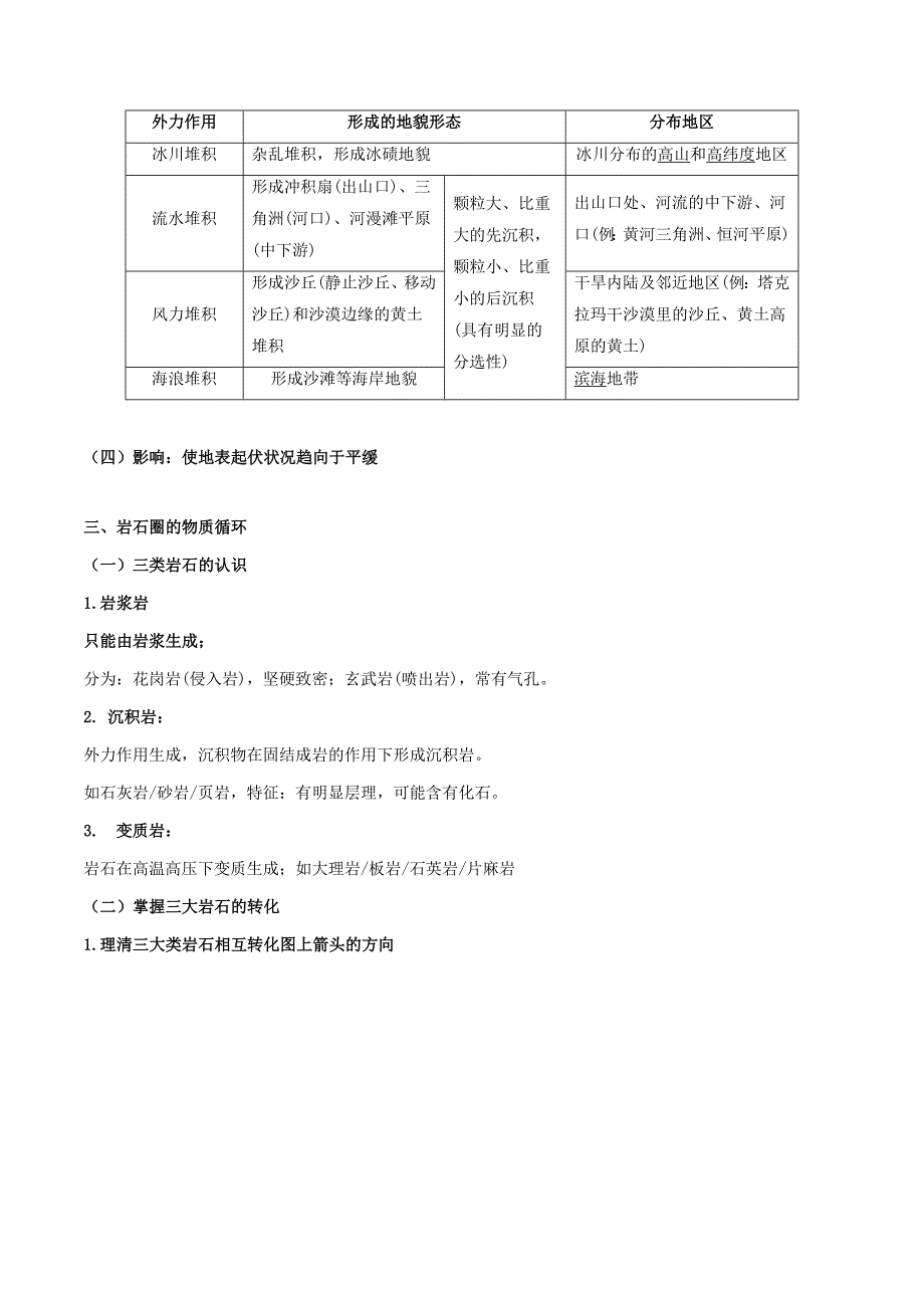 2020年高考地理总复习自然地理第五章地表形态的塑造第一节塑造地表形态的力量学案新人教版必修1_第3页