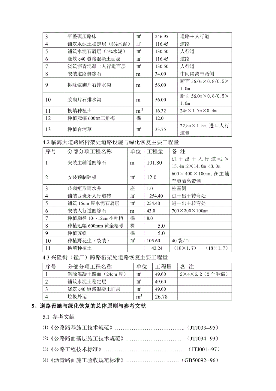 沿线跨路道路及设施修复施工方案_第3页