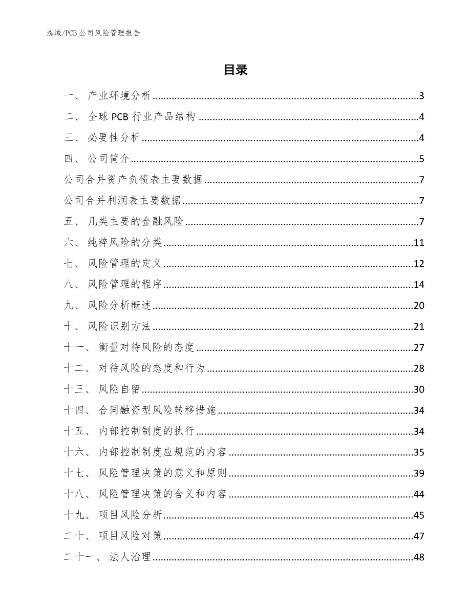 PCB公司风险管理报告（参考）_第2页